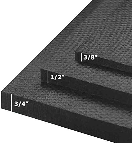 American Floor Mats - Heavy Duty Stall Tiles - Stable/Horse Tiles - Thick, Durable Rubber Flooring Solid Black 1 Corner Tile 3/4" Thick