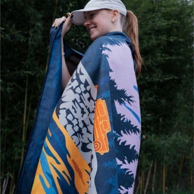 Sprints Athletic Running Towel, Full-Sized, Car Seat Cover - Performance Microfiber (Yosemite)