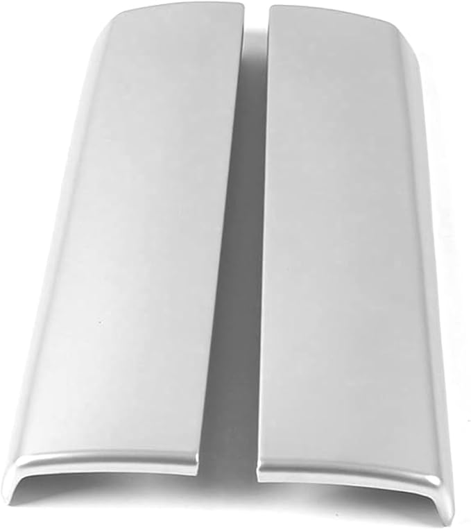 Auto Parts Compatible with Nissan New Rogue 2021 2022 2023 2024 2025Inner Center Console Armrest Box Cover Trim Protector Cap (Matte Silver) ABS 2PCS
