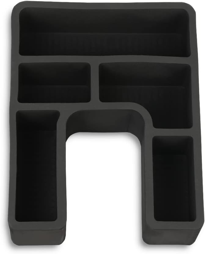 PIT66 Front Floor Center Console Compatible with Ford F150 F250 F350 Bronco 1978-1996 Floor Console Organizer Inserts 2PCS