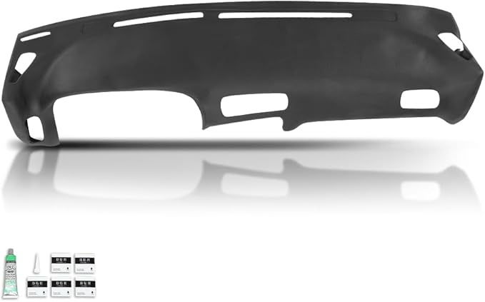 PIT66 Dash Cover Dashboard Bezel Compatible with Nissan 240SX 1989 1990 1991 1992 1993 1994 Without Heads Up Display Black Instrument Panel