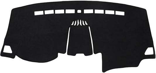 BIBLOZ Dash Cover for Ford Edge 2015-2024 Accessories Black Flannel Dashboard Cover Mat Car Dashboard UV Sun