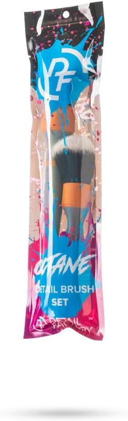 Detail Factory - TriGrip Ultra-Soft Detailing Brush Set - Scratch-Free Cleaning for Exterior, Interior Panels, Emblems, Badges, Gauges, Infotainment Screen - Solar Flare