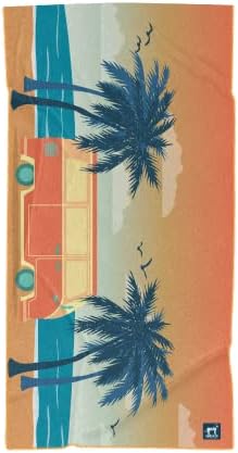 Sprints Athletic Running Towel, Full-Sized, Car Seat Cover - Performance Microfiber (Retro Sunset)