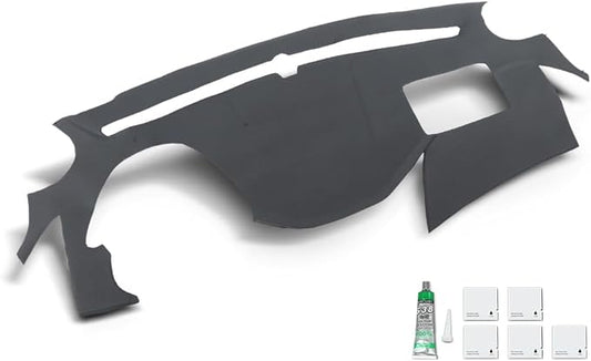 PIT66 Dash Cover Dashboard Bezel, Compatible with Hyundai Sonata 2011 2012 2013 2014 Dark Gray Instrument Panel