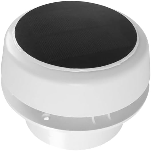 12V RV Exhaust Fan,3500R/min Roof Fan with Solar Charging ABS Caravan Ceiling Mushroom Head Vent for Homes Camper Trailer Travel Motorhome