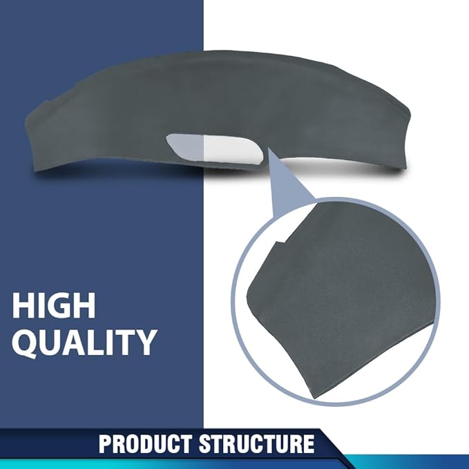 PIT66 Dash Cover Dashboard Compatible with Pontiac Firebird 1993 1994 1995 1996 Dark Gray Instrument Panel