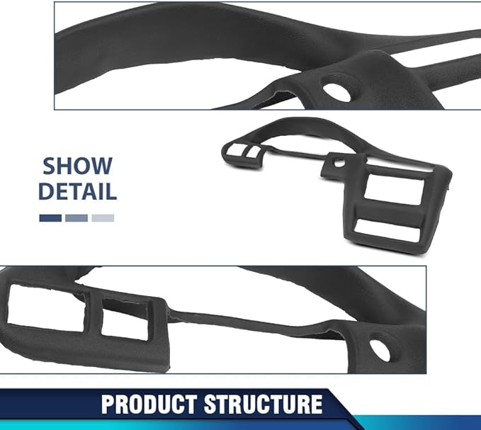 PIT66 Dash Bezel Cover W/adhesive, Compatible with Chevy Cavalier LS Sport 2002-2005/ Cavalier Z24 2000-2002/ Cavalier Base LS 2000-2005 Dashboard Panel