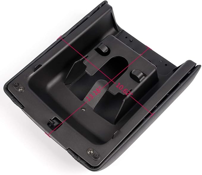 PIT66 Center Console Lid Armrest Cover, Compatible with 2004-2008 Ford F150, 5L3Z1506025AAD, Black