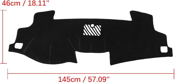 X AUTOHAUX Car Dashboard Cover Nonslip Black Dash Cover Mat Sun Pad for Toyota Camry 2012-2017 2.5L
