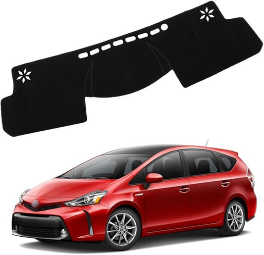 XITER Polyester Dashboard Cover Mat Carpet Dash Nonslip Sun Shade Mat Compatible For Prius v 2012 2013 2014 2015 2016 2017 2018 2019 2020