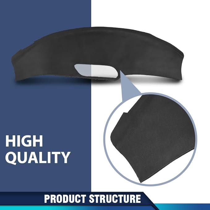 PIT66 Dash Cover Dashboard Bezel Compatible with Pontiac Firebird 1993 1994 1995 1996 Black Instrument Panel