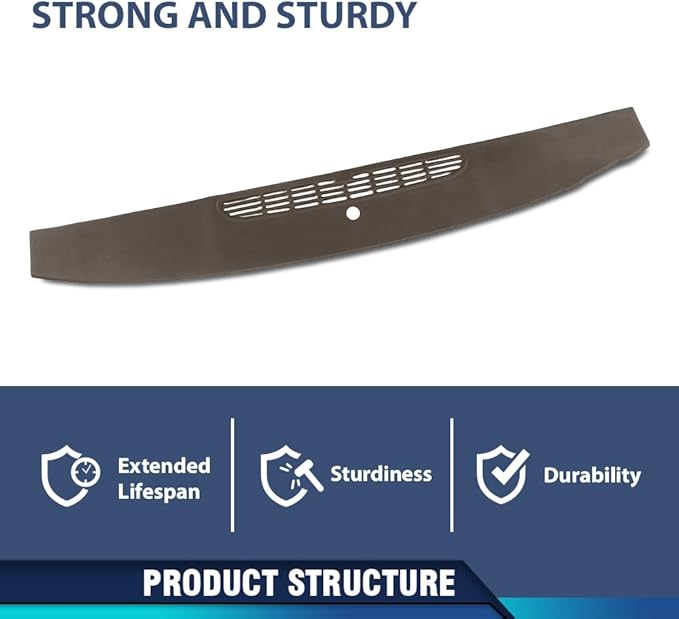 PIT66 Dash Panel Defrost Vent Dashboard, Compatible with Chevy Tahoe Avalanche Suburban & GMC Yukon/XL/Denal & Cadillac Escalade 2007-2014, Fit Chevy Silverado GMC Sierra 2007-2013 Brown