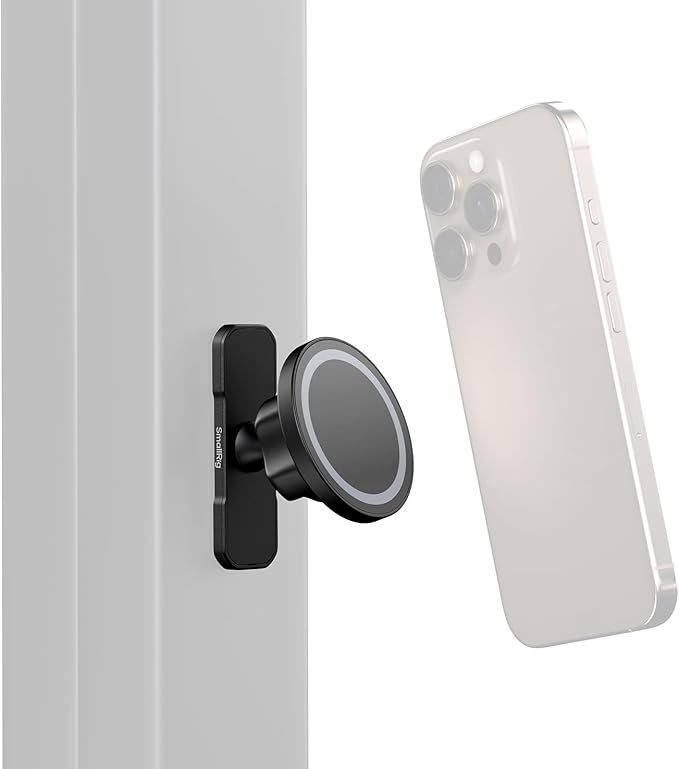 SMALLRIG Magnetic Phone Mount Gym for iPhone 17/16/15/14/13 Series, Adjustable Phone Holder Gym for Huawei, for Samsung, for Xiaomi, Double-Sided Magnetic Design - 5460