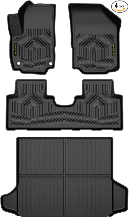 ANDPLAY TPE Floor Mats Liners 4PCS Compatible with Chevy Equinox 2018 2019 2020 2021 2022 2023 2024 All Weather Protection Black Floor Liners alfombras para carro