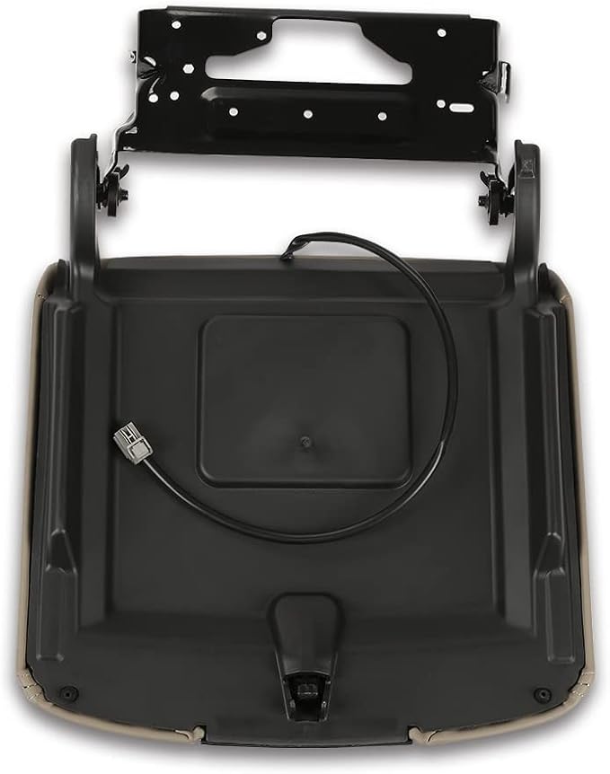 PIT66 Center Console Armrest Lid w/Charger Compatible with Chevy Tahoe/Suburban/GMC Yukon/Yukon XL 2015-2019 Console Cover Armrest Lid 0227083AA L0227083AA Brown