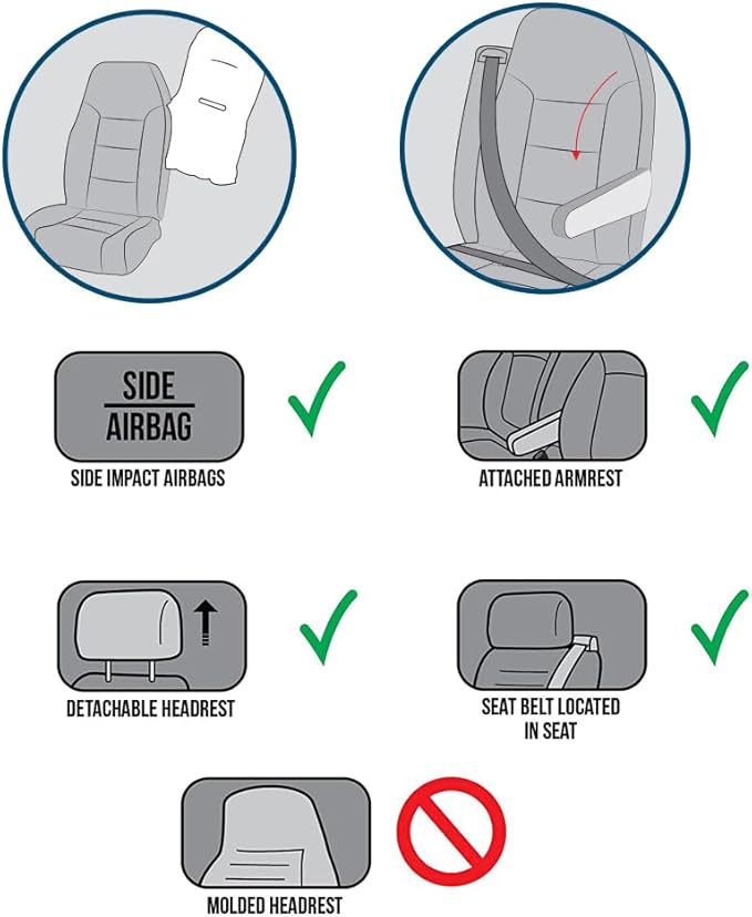 Fluffy Sheepskin Car Seat Cover-Fuzzy Fur Auto Cushion for Universal Automotive Protector (Black, 1 Pcs Front Seat Cover)