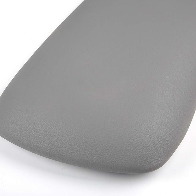 PIT66 Center Console Lid Cover, Compatible with 1997-2000 Ford Explorer/1997-2001 Mercury Mountaineer/2001-2002 Ford Explorer Sport Trac Light Gray Armrest Lid Kit