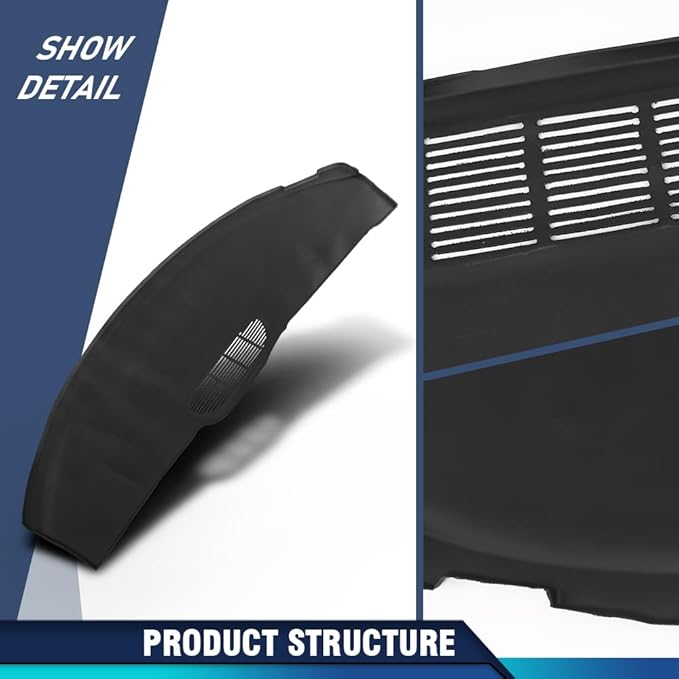 PIT66 Dash Cover Cap Compatible with Chevy Camaro Pontiac Firebird 2000 2001 2002 Dashboard Bezel Black Instrument Panel