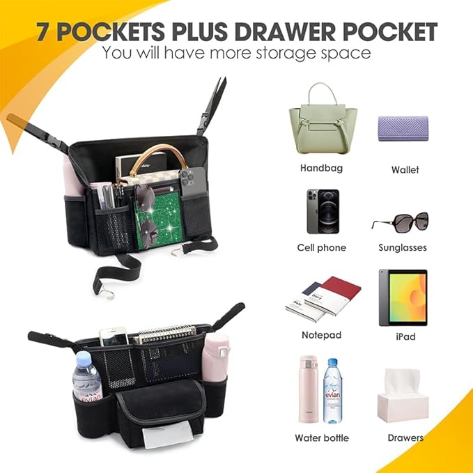 Green Diamond Car Handbag Holder Between Seats Bling Rhinestone Car Storage Bag Large Capacity Purse Phone Automotive Consoles Organizer Safe Barrier of Backseat Pet Kids