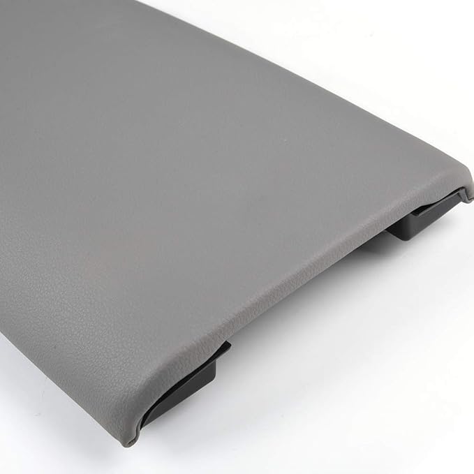 PIT66 Center Console Lid Cover, Compatible with 1997-2000 Ford Explorer/1997-2001 Mercury Mountaineer/2001-2002 Ford Explorer Sport Trac Light Gray Armrest Lid Kit