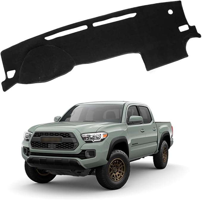 XITER Polyester Dashboard Cover Mat Carpet Dash Nonslip Sun Shade Mat Compatible For tacoma 2016 2017 2018 2019 2020 2021 2022 2023