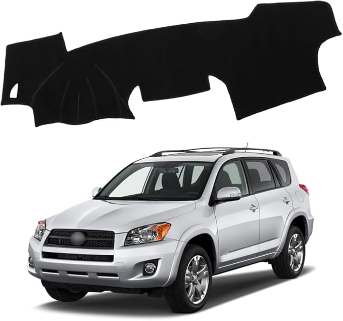 XITER Polyester Dashboard Cover Mat Carpet Dash Nonslip Sun Shade Mat Compatible For Toyota RAV4 2006 2007 2008 2009 2010 2011 2012