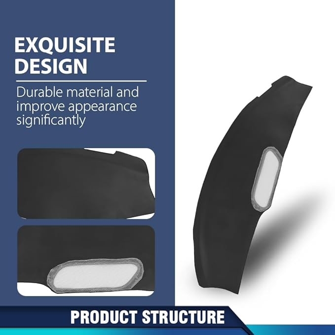 PIT66 Dash Cover Dashboard Compatible with Pontiac Firebird 1993 1994 1995 1996 Dark Gray Instrument Panel