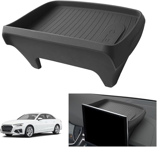 LUWU Dashboard Storage Tray Compatible with 2020-2025 Audi A4L/A4/S4 & 2021-2025 Audi A5/S5/Q5/Q5L & 2021-2025 VW ID.4 Behind Screen Organizer Center Console Display Box Dash Tray
