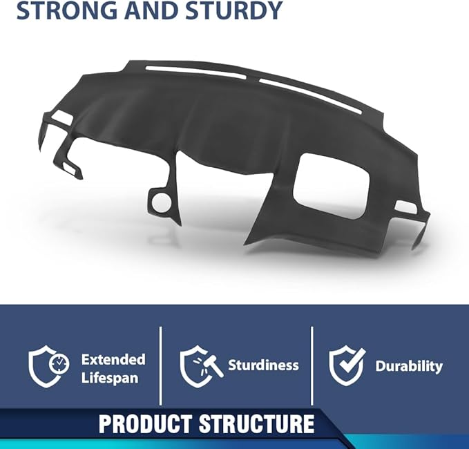 PIT66 Dash Bezel Cover Dashboard Panel Compatible with LX RX330 2004-2006/ LX RX350 2007-2009/ LX RX400h 2006-2008 Black