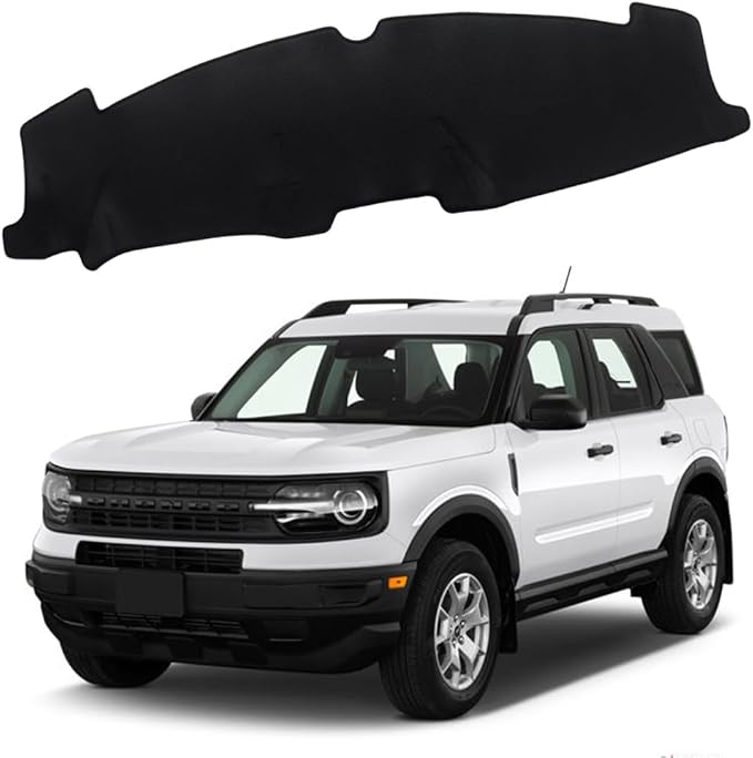 XITER Polyester Dashboard Cover Mat Carpet Dash Nonslip Sun Shade Mat Compatible For Ford 2021-2025 Bronco Sport,Not Fit Bronco.