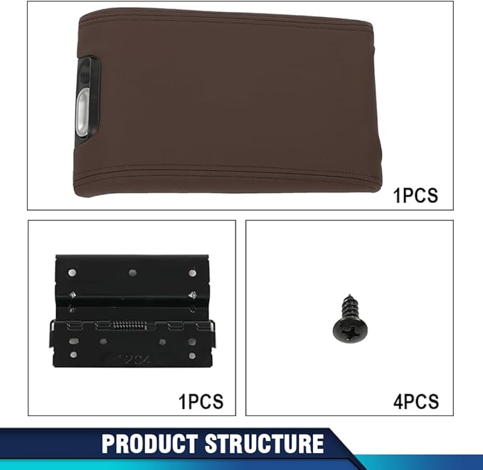 PIT66 Center Console Armrest Lid Cover Compatible with Ford F150 2009-2014/Fit Lincoln Mark LT 2010-2014, Fit for Flow Through Consoles Only 9L3Z1506024CC