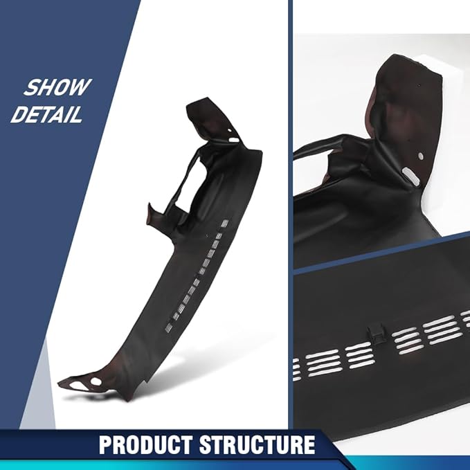 PIT66 Dash Cover Dashboard Compatible with Chevy & GMC Truck C/K 1500, Suburban, Tahoe, Yukon 1997-1999 Fit Chevy & GMC Truck C/K 2500/3500 1997-2000 Fit Cadillac Escalade 1999-2000 Red