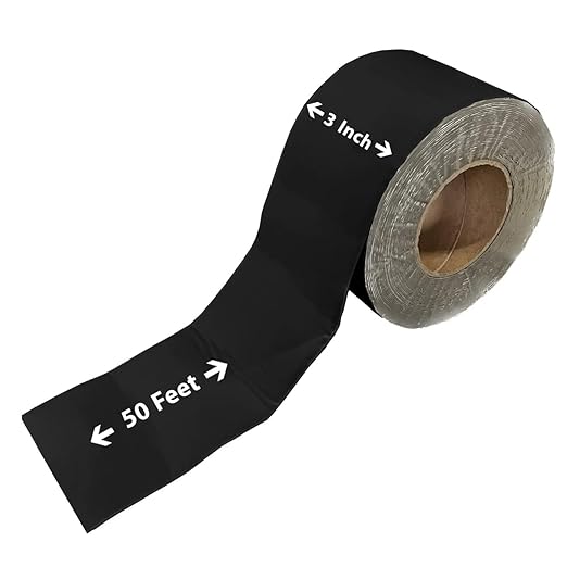 RV Roof Tape, 3" x 50' Black, RV Sealant Tape for Camper Roof Repair, Trailer Roof Sealant, Stop Camper Roof Leaks, UV-Resistant - Eternabond Equivalent (3" x 50', Black)