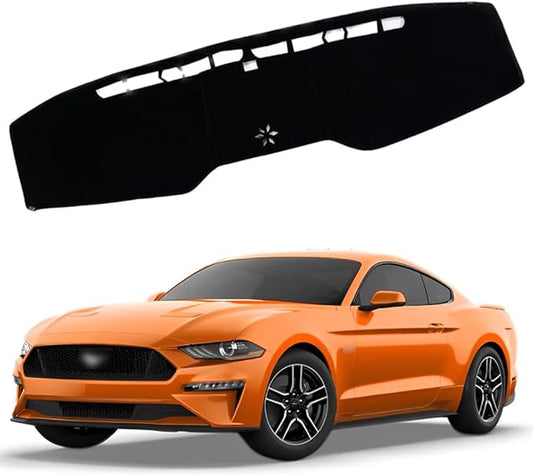 XITER Polyester Dashboard Cover Mat Carpet Dash Nonslip Sun Shade Mat Compatible For Ford 2015-2023 Mustang(Not Fit Mustang Mach-E).
