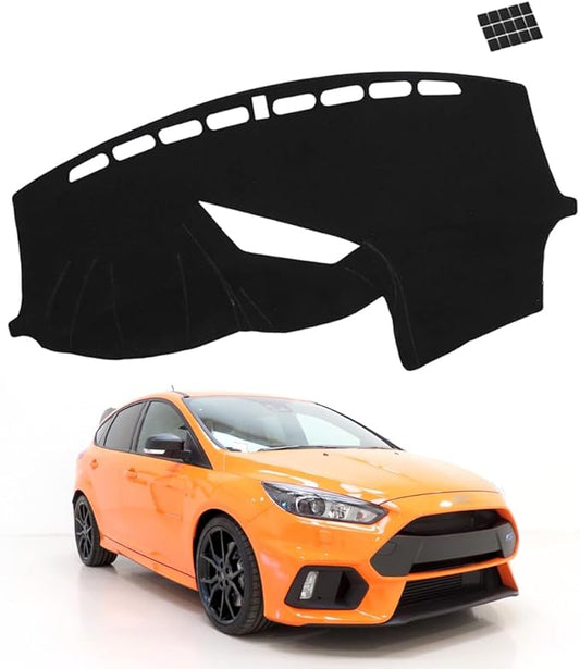 XITER Polyester Dashboard Cover Mat Carpet Dash Nonslip Sun Shade Mat Compatible For Ford 2013-2018 Focus ST/2018-2016 Focus RS.