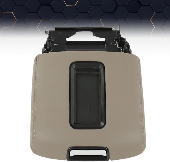 PIT66 Center Console Armrest Lid Compatible with Chevy Tahoe/Suburban/GMC Yukon/Yukon XL 2015-2019 Console Cover Armrest Lid Brown 0227083AA L0227083AA Brown