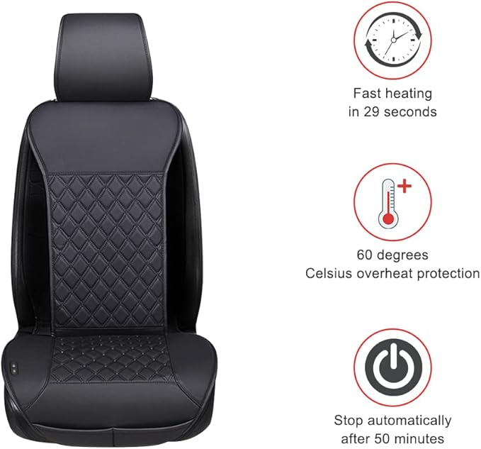 Universal Seat Cushion, Comfortable Seat Cover with Full Back Support in Winter