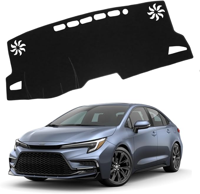 XITER Polyester Dashboard Cover Mat Carpet Dash Nonslip Sun Shade Mat Compatible For Toyota Corolla 2020-2024,Corolla Hatchback 2019-2024