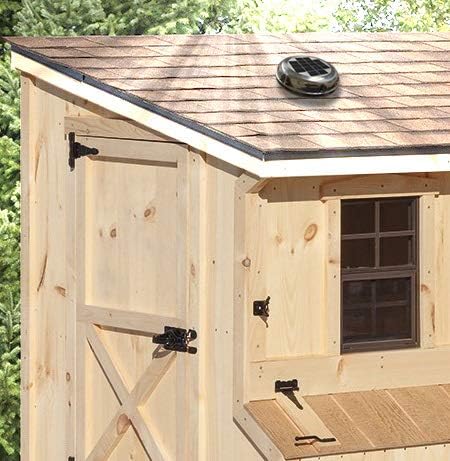 Remington Solar Dual function Solar Powered Vent/fan with back up battery for Boats, RV’s and Sheds (9 x 9 x 4.75 in.) Dual function - Solar Vent/Fan with No Noise – Covers up to 500 Cu. Ft