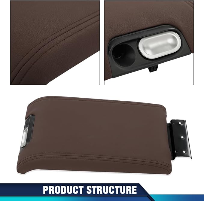 PIT66 Center Console Armrest Lid Cover Compatible with Ford F150 2009-2014/Fit Lincoln Mark LT 2010-2014, Fit for Flow Through Consoles Only 9L3Z1506024CC