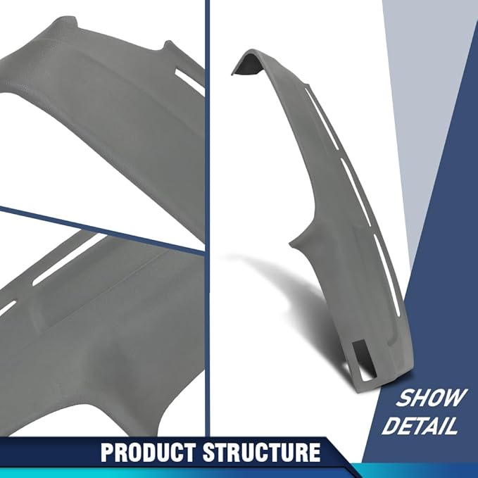 PIT66 Dash Cover Dashboard Bezel Compatible with Toyota 4Runner Pickup 1989 1990 1991 1992 1993 1994 1995 Gray Instrument Panel Replacement