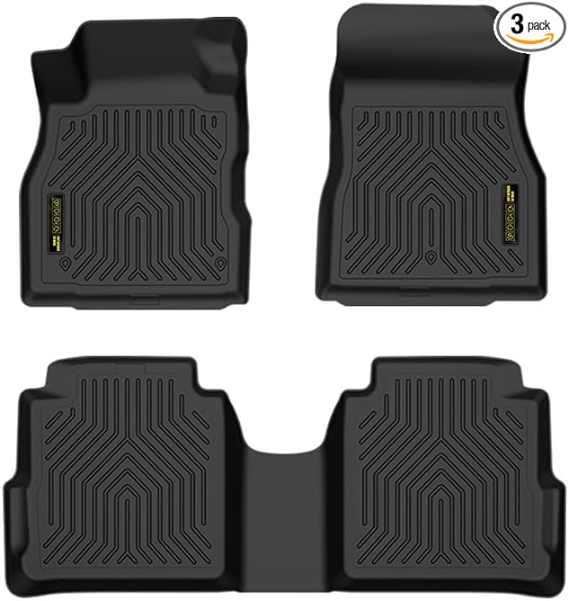 DOTCOM TPE Floor Mats Fit Nissan Kicks 2018 2019 2020 2021 2022 2023 2024, All Weather Custom Fit Full Cover Protection 1st & 2nd Row Floor Cargo Liner Accessories,alfombras para carro 3PCS
