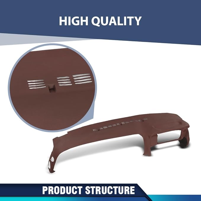 PIT66 Dash Cover Dashboard Compatible with Chevy & GMC Truck C/K 1500, Suburban, Tahoe, Yukon 1997-1999 Fit Chevy & GMC Truck C/K 2500/3500 1997-2000 Fit Cadillac Escalade 1999-2000 Red