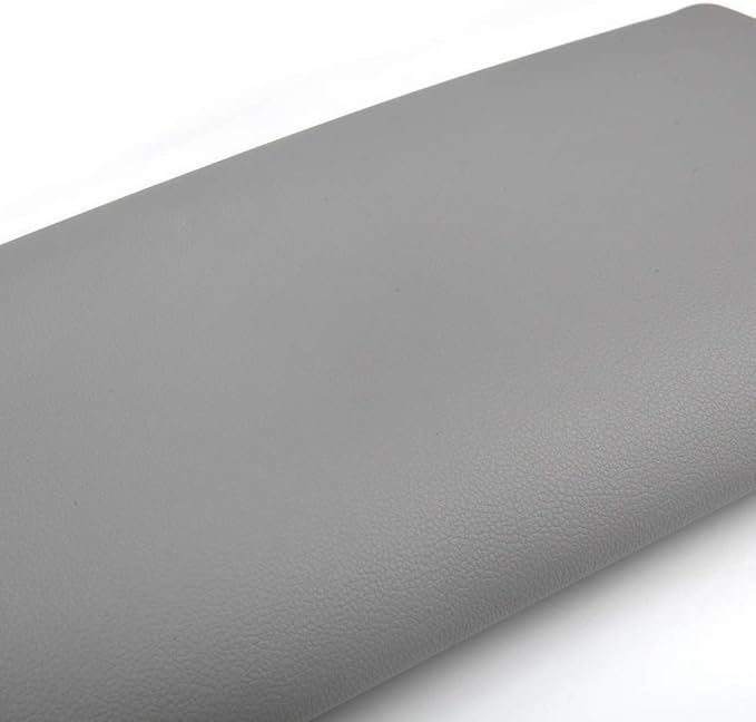 PIT66 Center Console Lid Cover, Compatible with 1997-2000 Ford Explorer/1997-2001 Mercury Mountaineer/2001-2002 Ford Explorer Sport Trac Light Gray Armrest Lid Kit