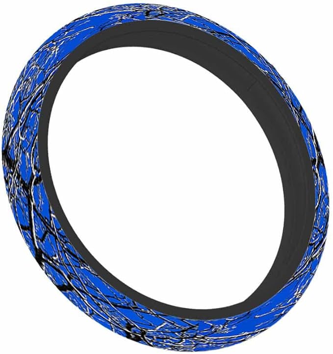 Tree and Sky Steering Wheel Cover Branches Facing The Blue Sky Steering Wheel Cover for Women Men Anti-Slip Breathable Steering Wheel Protector Car Accessories