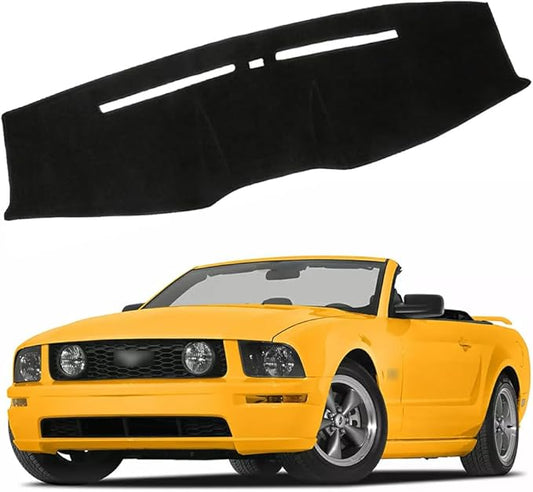 XITER Polyester Dashboard Cover Mat Carpet Dash Nonslip Sun Shade Mat Compatible For Ford 2005-2009 Mustang.