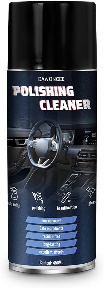 EAWONGEE Interior Car Cleaner & Protectant, 450ml, Multi-Surface Polish for Plastic, Leather, Vinyl