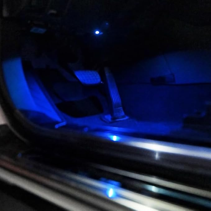 for Toyota RAV4 2019-2024 Blue Footwell Ambient Light - 2PCS Car Interior Lighting Accessory