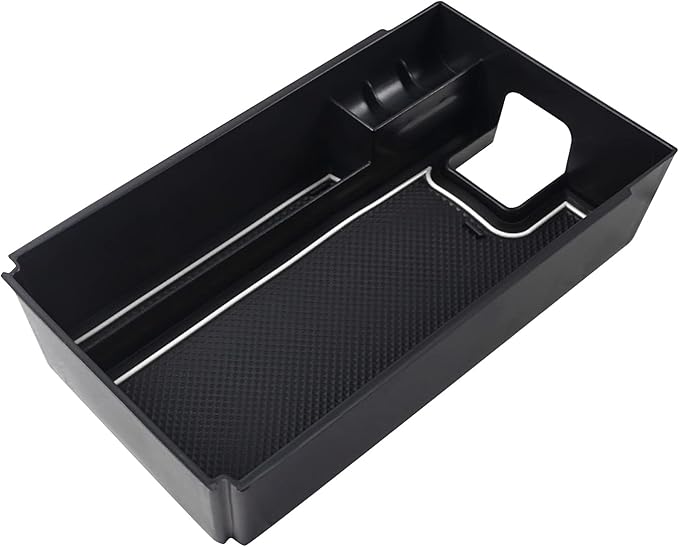 SKTU (Update) 2021 2022 2023 2024 Toyota Venza Center Console Organizer 2022 2023 2024 Toyota Venza Accessories ABS Black Materials Tray Armrest Secondary Storage Box (White)